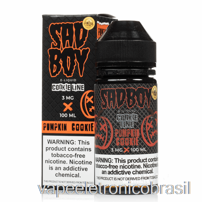 Vape Eletrônico Biscoito Abóbora - Sadboy - 100ml 6mg